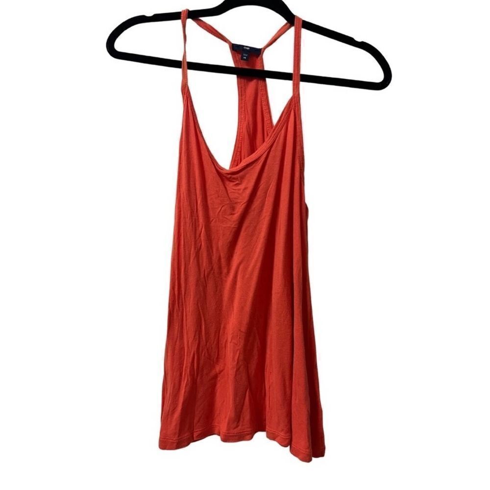 Gap Women's Stretchy Tank Top Ribbed Red XS